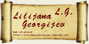 Lilijana Georgijev vizit kartica